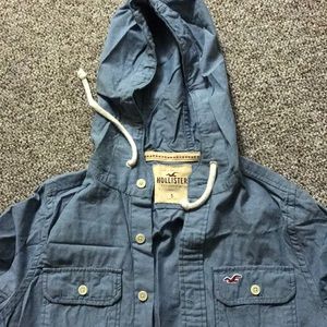 Hollister size S hoodie button up shirt